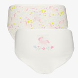 2-pack meisjes hipsters unicorn roze