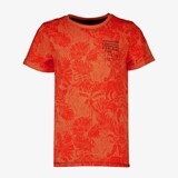 Unsigned jongens T-shirt met palmbladeren oranje