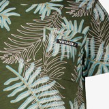 Jongens T-shirt met palmbladeren groen