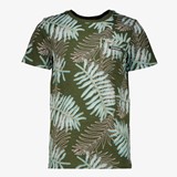 Jongens T-shirt met palmbladeren groen