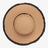 Dames strohoed bruin