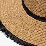 Dames strohoed bruin