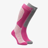 2 paar dames skisokken roze 39/42