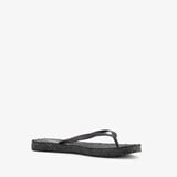 Supercracks dames teenslippers zwart