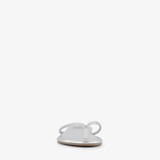 Dames teenslippers zilver