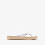 Dames teenslippers beige
