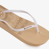 Dames teenslippers beige