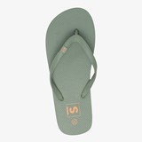 Dames teenslippers donkergroen