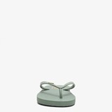 Dames teenslippers donkergroen