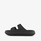 Dames badslippers met gesp zwart