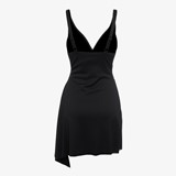 Voorgevormd dames badpakjurk zwart