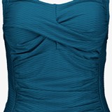 Voorgevormde dames tankinitop petrol