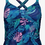 Voorgevormde dames tankini print blauw