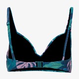 Voorgevormde dames bikinitop print blauw