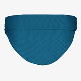 Dames bikinibroekje met overslag petrol