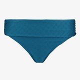 Dames bikinibroekje met overslag petrol