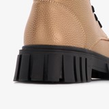 Meisjes veterboots goudkleurige metallic