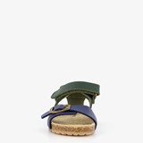 Leren jongens sandalen blauw groen