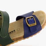 Leren jongens sandalen blauw groen