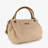 Dames stro tas beige