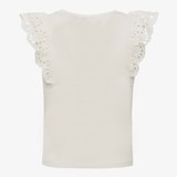 Meisjes T-shirt met broderie wit