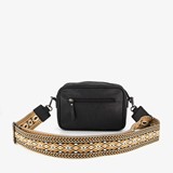 Tas zwart met print schouderhengsel