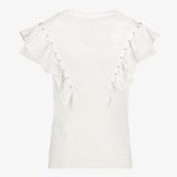 Meisjes T-shirt met ruches wit