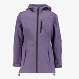 Kinder softshell parka jas paars