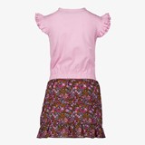 Meisjes jurk met scrunchie bloemenprint