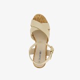 Dames sandalen met hak goud