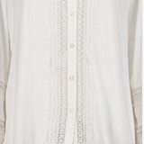 Dames broderie blouse wit