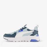 Trinity Lite kinder sneakers wit blauw