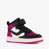 Blue Box hoge meisjes sneakers glitter zwart roze