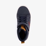 Hoge jongens sneakers bruin blauw