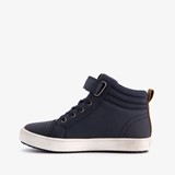 Hoge jongens sneakers bruin blauw