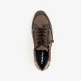 Leren dames sneakers brons beige