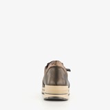 Leren dames sneakers brons beige
