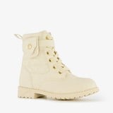 Blue Box meisjes veterboots met tasje beige