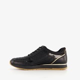 Dames sneakers zwart goud