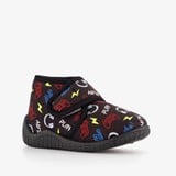 Thu!s kinder pantoffels zwart met print