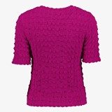 Dames T-shirt met structuur roze