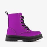Meisjes veterboots paars