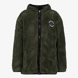 Unsigned jongens teddy vest donkergroen