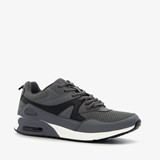 Heren sneakers grijs zwart met airzool