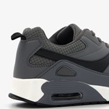 Heren sneakers grijs zwart met airzool