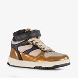 Blue Box hoge meisjes sneakers beige goud