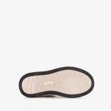 Hoge meisjes sneakers beige goud