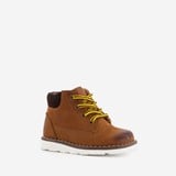 Groot leren jongens veterboots cognac