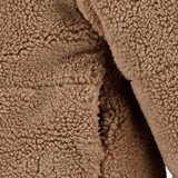 Meisjes teddy jas beige