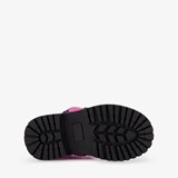 Leren meisjes veterboots roze